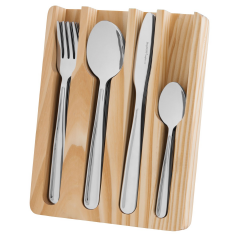 Berghoff Essentials Sereno Forks and Spoons Set 25 Pieces Silver 1212016