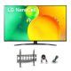 LG NanoCell TV 65 Inch NANO79 Series Cinema Screen Design 4K Active HDR WebOS Smart AI ThinQ 65NANO796QA