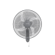 TORNADO Wall Fan 16 Inch With 4 Blades Grey TWF-16G