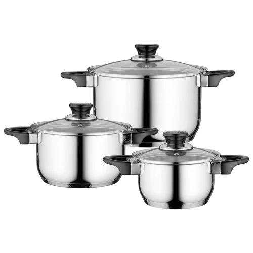Berghoff Essentials Cookware Set 6 Pieces Silver 1100242