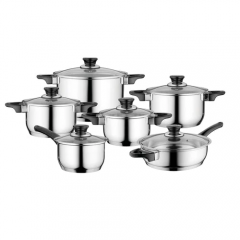 Berghoff Essentials Cookware Set 12 Pieces Silver 1100244