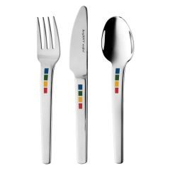 Berghoff Essentials Circus Kids Knife And Fork Spoon Set Silver 1204031