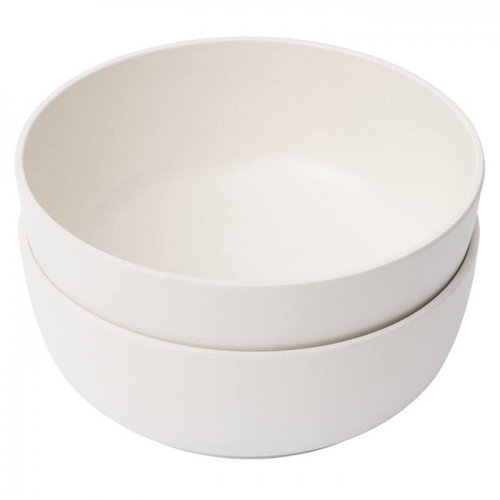Berghoff Leo Bamboo Serving Bowl Set 2 Pieces White 3950078