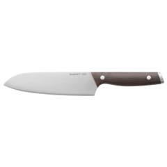 Berghoff Ron Santoku Knife With Wood Handle 17.5 cm Silver 3900105