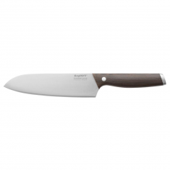 Berghoff Ron Santoku Knife With Wood Handle 17.5 cm Silver 1307159
