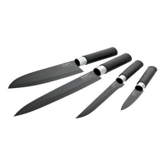 Berghoff Essential Knife Set 4 Pieces Ceramic Coated Black 1304003