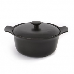 Berghoff Ron Covered Stockpot Cast Iron Black 24 cm 3900040