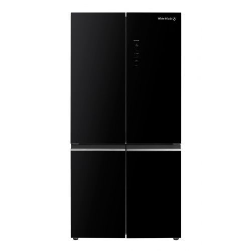 White Whale Refrigerator 540 Liter 4 Doors No Frost with Digital Screen Inverter Glass Black WR-G9399AB INV