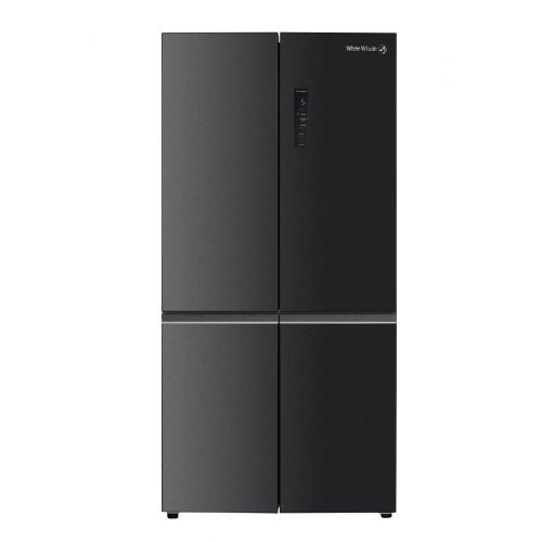 White Whale Refrigerator 540 Liter 4 Doors No Frost with Digital Screen Inverter Black WR-9399AB INV