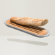 Berghoff Leo Bread Tray Cutting Board Wood 14.5 x 4.25 cm Beige/Grey 3950061
