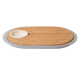 Berghoff Leo Double Sided Chopping Board With Tray And Appetizer Dish Wood Beige/Grey 3950060