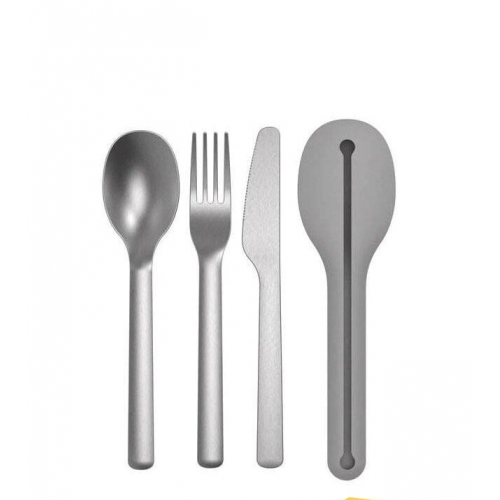 Berghoff Leo Forks And Spoons Set 4 Pieces Silver 3950231