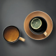 Berghoff Gem Tea and Coffee Set Porcelain Black/Gold 1698006