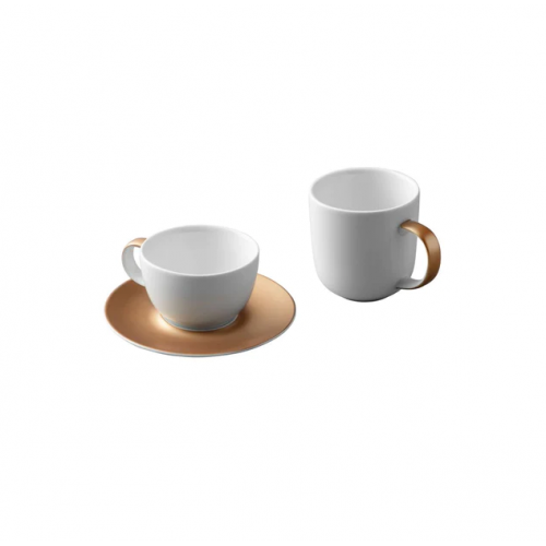 Berghoff Gem Tea and Coffee Set Porcelain White/Gold 1698005