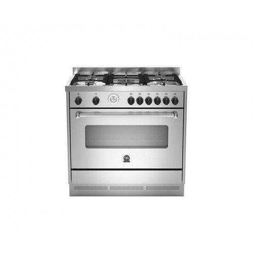 La Germania Cooker 90*60 Stainless Steel Iron Cast Full Safety With 2 Fans: AMS95C81AX