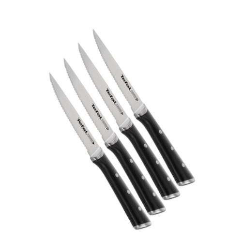 Tefal Ice Force Set Of 4 Stainless Steel Knives K232S414