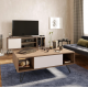 Wood & More Package Consist of a TV Unit with Hight Quality MDF and a PVC & a Coffe Table Bundle-1