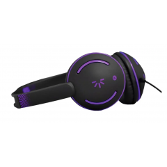 Case Logic Stereo Headphone Mic Over Ear 3.55 mm Plug Black*Purple CLHD-PPL