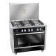 Unionaire Cooker 5 Gas Burners 60*90 cm with Fan Stainless Steel C69SS-2GC-511-ITSFP-2W-AL