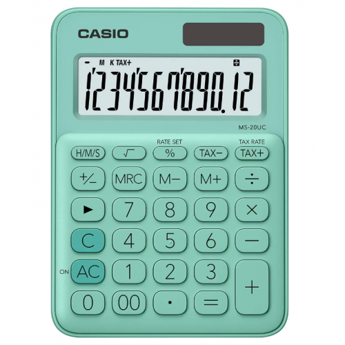 Casio Desk Calculator Green MS-20UC-GN-N-DC