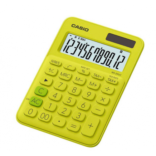 Casio Desk Calculator Yellow MS-20UC-YG-N-DC