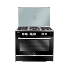 Unionaire Gas Cooker 5 Burners 90 * 60 cm Auto Ignition and Full safety Stainless Steel C69SS-GC-447-IDSF-FS-2W-AL