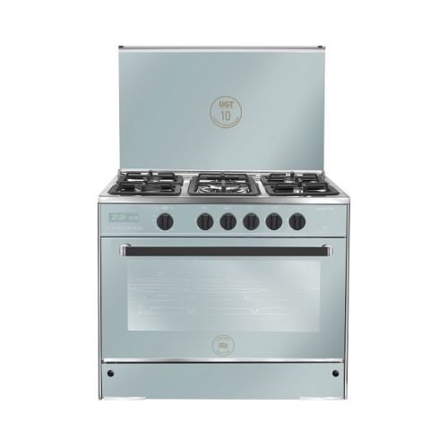 Unionaire Gas Cooker 5 Burners 90 * 60 cm Auto Ignition and Full safety Stainless Steel C69SS-GC-511-ICFS-FC-2W-AL