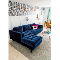 Domani Sofa L Shape 260*160*80 cm Blue SL08