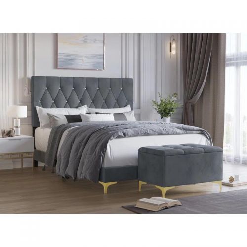 Domani Bed 120*160*200 cm Gray BED-20