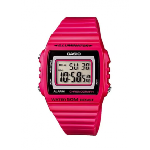 Casio Women's Digital Wrist Watch Diametre 40.7 mm With Resin Band Pink Color W-215H-4AVDF