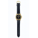 Casio Men's Watch Diametre 45 mm Casual Leather Strap Black MTP-VD01GL-1EVUDF