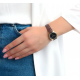 كاسيو ساعة يد للنساء أنالوج بسوار من الجلد قطرها 28.2 ملم لون