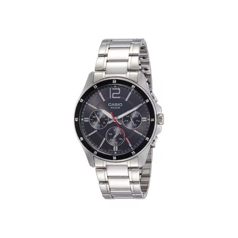 Casio Men's Watch Analog Stainless Steel 44 mm Silver MTP-1374D-1AVDF