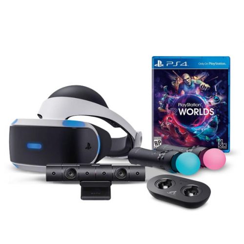 Sony PlayStation 4 VR Starter Kit with Camera And Vr World Game And Motion Control With Charger PS4-VR-Bundle