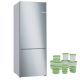 BOSCH Freestanding Bottom Freezer Refrigerator Easy Clean Stainless steel KGN55VI2E8