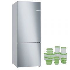BOSCH Freestanding Bottom Freezer Refrigerator Easy Clean Stainless steel KGN55VI2E8