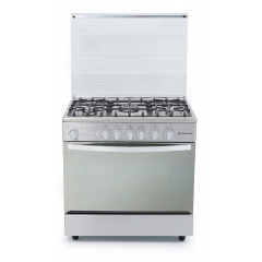 White Point Free Standing Gas Cooker 90*60 Full Safety 5 Burners Mirror Oven Door Fully Stainless WPGC9060XFSA