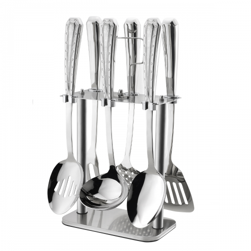 Oxford Kitchen Set 7 Pieces with Silver Stand OX114