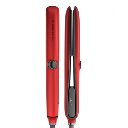 Rush Brush Hair Straightener Red RB-X6-Plus-R