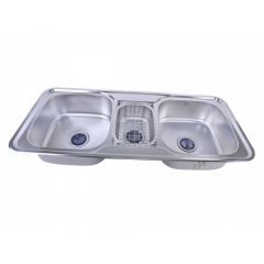 Purity Sink Double Bowl 110*48 Stainless Steel HS110D