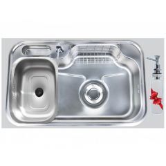 Purity Golden Sink Double Bowl 84*51 Stainless Steel Golden 840