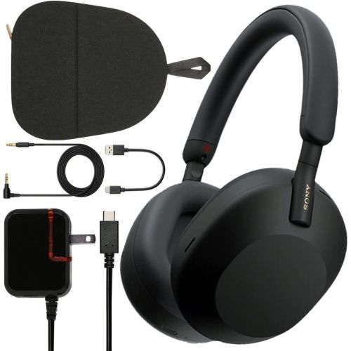 SONY Headphones On-Ear Wireless Industry Leading Noise Canceling Black WH-1000XM5/B