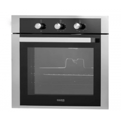 HANS Built-In Gas Oven 60 cm with Grill and Fan Black OGO200.12 C03 D03