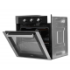 HANS Built-In Gas Oven 60 cm with Grill and Fan Black OGO200.12 C03 D03