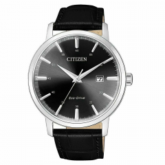 Citizen Eco-Drive Watch for Men Calf Leather 40mm Black BM7460-11E