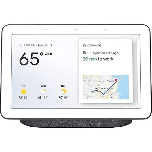 Google Nest Hub with 7" Touchscreen Display plus Google Assistant Built-in and Bluetooth Black GA00515-CA