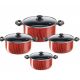 Tefal Cookware Timpo Set 8 Pieces with Glass Cover T-212060039