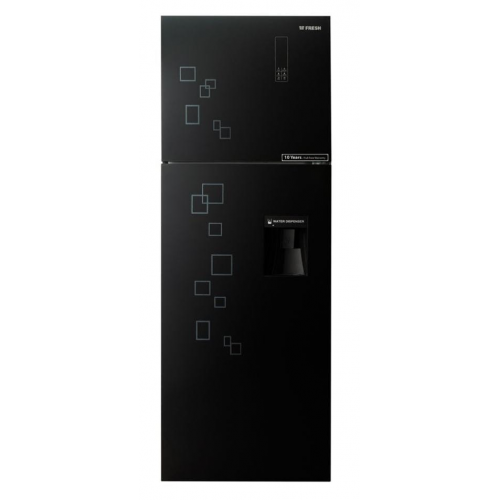 Fresh Vertical Refrigerator No Frost 2 Doors 426 Liters Black Glass FNT-DR540YGB-11999