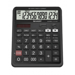 SHARP Financial Calculator Large Size 14 Digit Black EL-CC14GP