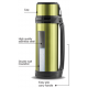 La Vita Stainless Steel Travel Bottle 1L Metallic Light Green 6223004508028